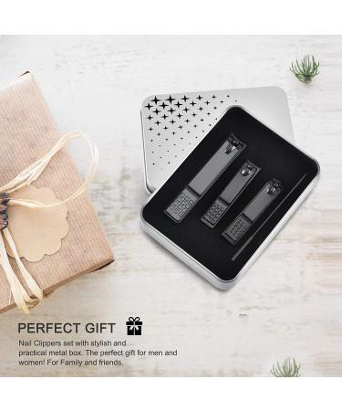 Professional Nail Clippers Set for Men and Women - Sturdy Thick Toenail and Fingernail Cutter - 4 Piece Kit - Buy Online on GoSupps.com