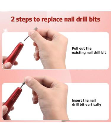 Healeved 1 Set Nail Drill Manicure Drill Electric Nail File Nail Shaper Nail File Drill for Women Nail Salon Supplies - Buy Online on GoSupps.com