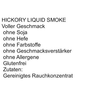 Liquid Smoke Hickory - Pure 100ml Vegan Flavoring | No Additives for BBQ & Cooking - Buy Online on GoSupps.com