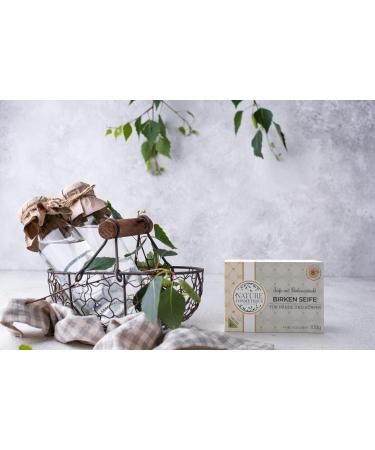  NATURE COSM TIQUE MANUFAKTUR Real Birch Extract Soap 100g Organic Vegan Sustainable Fair Trade 8% Fat - Buy Online on GoSupps.com