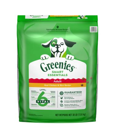 Greenies Smart Essentials Adult Dry Dog Food Real Chicken & Rice Recipe 13.6Kg Bag