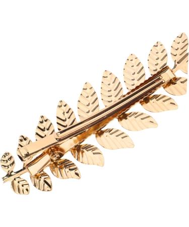 LEORX Gold Leaf Barrettes Metal Olive Leaf Hair Clip Minimalist Goddess Spring Hair Clip for Women - Buy Online on GoSupps.com