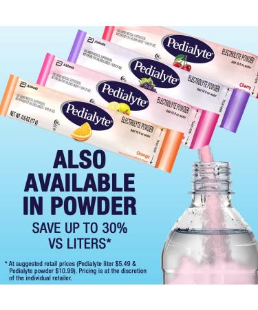 Abbott Pedialyte Advance Care Electrolyte Solution Strawberry Lemonade 1L - 4 Count - Buy Online on GoSupps.com