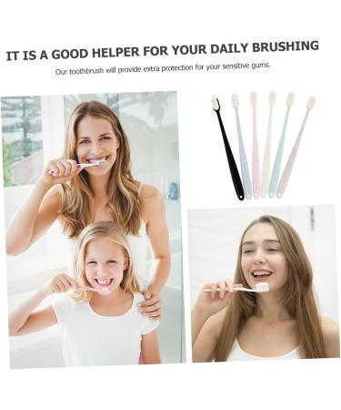 Tovinanna 6-St Toothbrush Protective Tent Set | Dental Hygiene Tools for Adults & Kids | Miniature Capacity & PBT Bristles | Ideal for Household Use - Buy Online on GoSupps.com