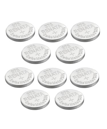 Renata Watch Battery Swiss Made Renata 373 or SR916SW 1.5V (10 Batteries 373 or SR 916 SW)