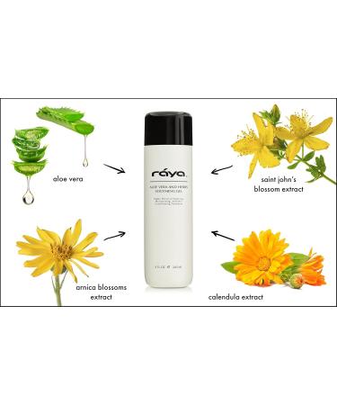 Raya Aloe Vera and Herbs Soothing Gel - Effective Moisturizer for Face & Body Relieves Dry & Irritated Skin - Buy Online on GoSupps.com