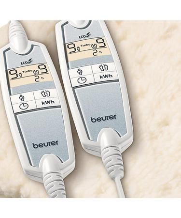 Beurer UB 86 Teddy Double Comfort Heat Under Bed - Plush Dual Heat Zones Adjustable Warmth for Couples - Buy Online on GoSupps.com