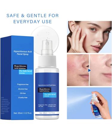 Hypochlorous Acid Spray for Face and Body 2.2 Fl Oz Hypochlorous Acid Spray for Face Reduce Redness & Breakouts Face Spray Safe for Acne Prone Skin 100% Natural Alcohol Free Oil Free - Buy Online on GoSupps.com
