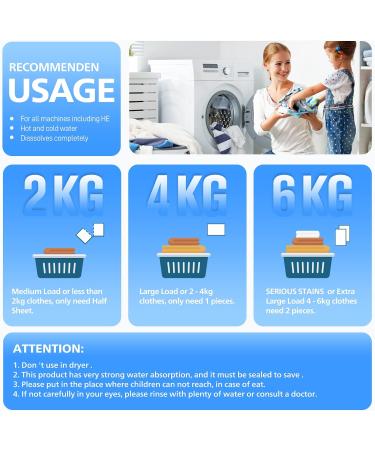 APPTRIN Laundry Detergent Sheets Ultra Concentrated Laundry Strips Liquidless Biodegradable Plastic-Free Wash Sheet 60 Loads/30 Sheets - Buy Online on GoSupps.com
