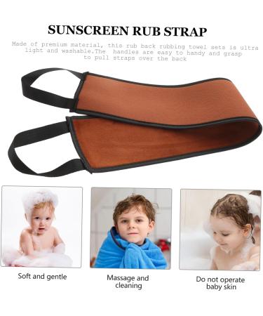 Sunscreen Rubbing Strap Lotion Applicator | Long Bath Towel & Tanning Oil Strip - 81x11cm International Shipping - Buy Online on GoSupps.com
