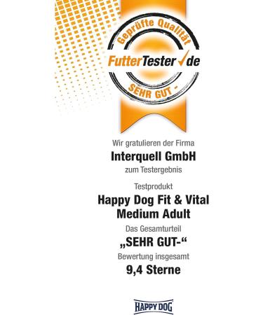 Happy Dog Supreme Fit & Vital Medium Adult Dog Food 1kg - Nutrient-Rich Formula for Healthy Dogs - Buy Online on GoSupps.com