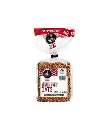 Sigdal Bakeri Gluten Free Oats Wholegrain Crispbread 8.29oz (Pack of 2) - 16.58oz Total | Gluten-Free Oats Crackers - Buy Online on GoSupps.com