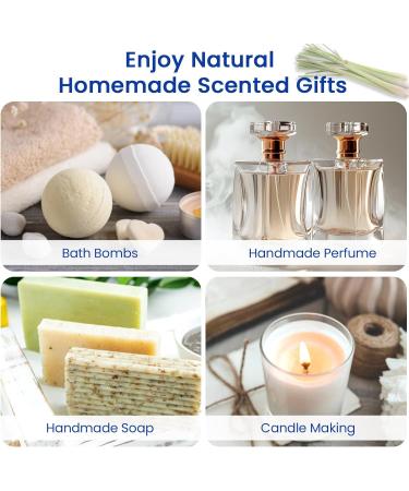 HIQILI 100ML Lemongrass Essential Oil & 30ML Shadow Glass Fragrance Oil for DIY Diffuser - Buy Online on GoSupps.com