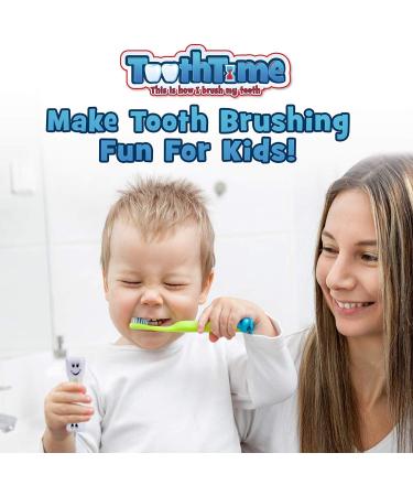 JUNDUN Children's Toothbrush Set with Smiley Sand Timer - 3 Color Hourglass for 2-Minute Teeth Brushing - Buy Online on GoSupps.com