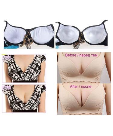 Clear Silicone Triangle Gel Breast Enhancers Push Up Pads for Bikini Swimsuit & Sportswear - Waterproof Bra Inserts (Clear Big Abalone) - Buy Online on GoSupps.com