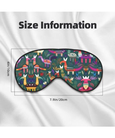 Mexican Otomi Animal Print Unisex Sleep Mask | Double-Sided Eye Mask for Sound Sleep & Skin Care - Shop Internationally - Buy Online on GoSupps.com