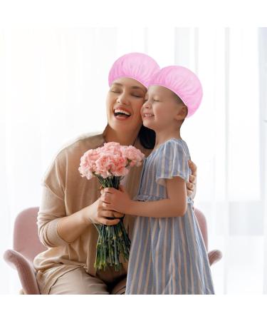 Jeffdad 4-Piece Sleeping Hair Network: Adjustable Mesh Bonnet & Night Hat for Women - Soft Elastic Chef Caps in Pink & White - Buy Online on GoSupps.com