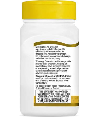 21st Century Biotin 800 mcg - 110 Easy Swallow Tablets for Healthy Hair, Skin & Nails - Buy Online on GoSupps.com