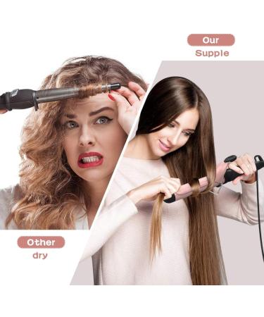 Curling Iron 1 1/4 inch Hair Curling Wand Professional Hair Curling Iron of Ceramic Tourmaline Barrels LCD Display 60-220 Adjustable Temperature - Buy Online on GoSupps.com