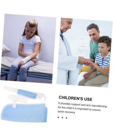 KICHOUSE Children's Arm Sling Wrist Sling Shoulder Immobilizer Shoulder Sling Immobilizer Arm Brace Net 60X30CM Sky-blue - Buy Online on GoSupps.com