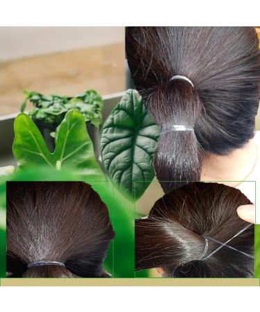 HeGangLy Clear Elastic Hair Bands 1000pcs - Soft Rubber Bands for Girls/Women - Strong & Reusable Hair Ties - Buy Online on GoSupps.com