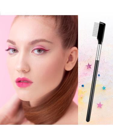 Metal Eyelash Comb & Eyebrow Separator Tool - Stainless Steel Mascara Comb for Women & Girls | Professional Grooming Brush - Buy Online on GoSupps.com