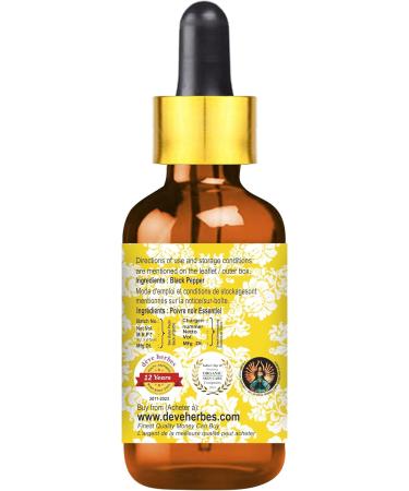 d ve herbes Black Pepper Essential Oil (Piper nigrum) with Glass Dropper | Pure | Non-Sticky | Non-Greasy | Lightweight | Men & Women | All Skin Types | Steam Distilled 5ml (0.16 oz) - Buy Online on GoSupps.com
