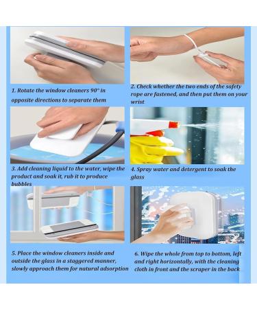 Magnetic Windshield Cleaner Double-Sided Window Cleaner Glass Wiper Magnetic Window Cleaner for High Rise Car Glazed (Thickness: 0.31-0.59 in) - Buy Online on GoSupps.com