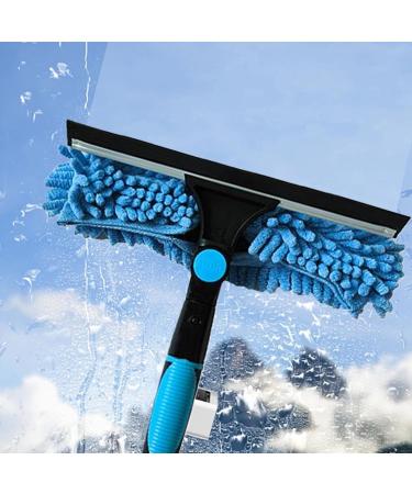 Window Cleaning Kit Window Squeegee Cleaner Tool with 10-Section Extension Pole 2-in-1 Rotatable Window Squeegee Telescopic Pole for Home Car Glass Window Cleaning Kit Squeegee Window Squee - Buy Online on GoSupps.com