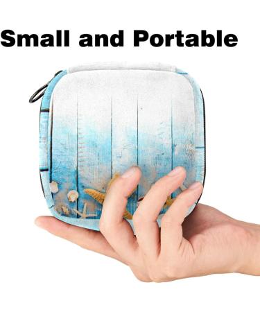 Large Seafared Storage Bags for Women's Bandages & Menstrual Cup - Multi-Colored Zipper Pouch for Tampons & Periodic Inserts - Buy Online on GoSupps.com