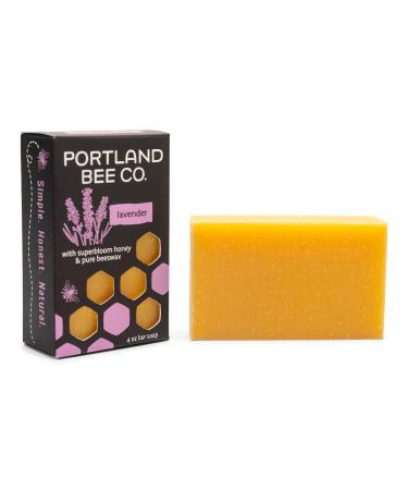 Portland Bee Co. All Natural Lavender Beeswax & Super Bloom Honey Bar Soap - Moisturizing & Eco-Friendly - Buy Online on GoSupps.com