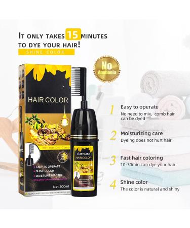  Pemarlis 3-in-1 Hair Colour Shampoo for Grey Hair - Black (Dark Brown) - Buy Online on GoSupps.com