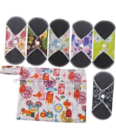 Organic Bamboo Washable Napkin Set - Super Absorbent Menstrual Cloth Pads for Women - Buy Online on GoSupps.com