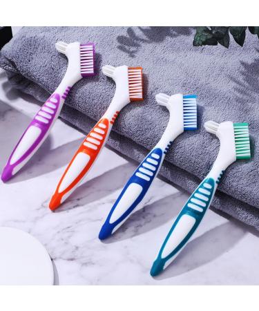 Ounona 8-Piece Double-Sided Toothbrush Set | Ergonomic Prosthesis Cleaning Brushes for false teeth | Portable Dental Care - Buy Online on GoSupps.com