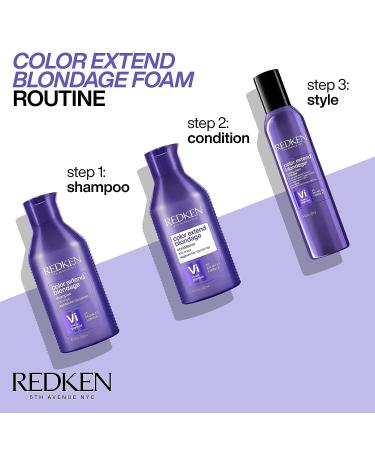 Redken Color Extend Blondage Toning Foam Mousse 8.32 oz | Purple Anti-Brass for Blonde Hair - Buy Online on GoSupps.com