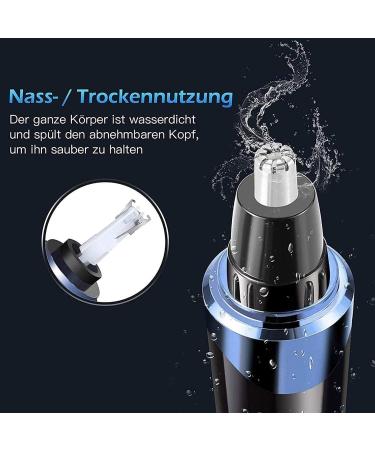 4-in-1 USB Rechargeable Ear & Nose Hair Trimmer for Men - Waterproof Eyebrow & Facial Hair Clipper - Compact & Easy to Clean Perfect for Family Use - Buy Online on GoSupps.com