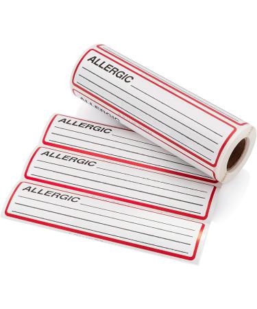 Carstens Medical Stickers - Allergic Alert & Instruction Labels (Roll of 200) - Buy Online on GoSupps.com