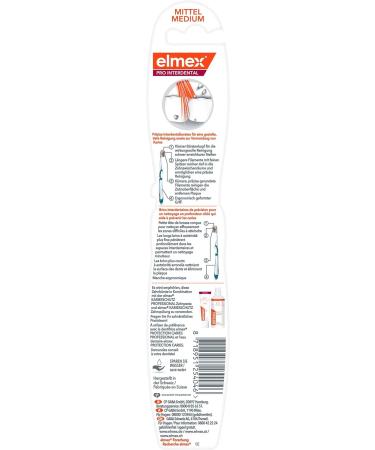 Elmex Interdental Toothbrush - Medium 1 Piece for Precise Cleaning | Microfine Bristles for Optimal Oral Care - Buy Online on GoSupps.com