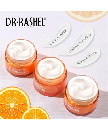 Dr Rashel Vitamin C Day Cream | Brightening & Anti-Aging Moisturizer for Face & Neck | Hydrating Cream for Dark Spots - Buy Online on GoSupps.com