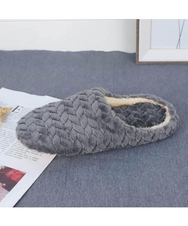 Fuzzy Slip-Resistant Plush Slippers for Men | Elegant Closed Home Shoes | Comfortable Indoor Footwear - Buy Online on GoSupps.com