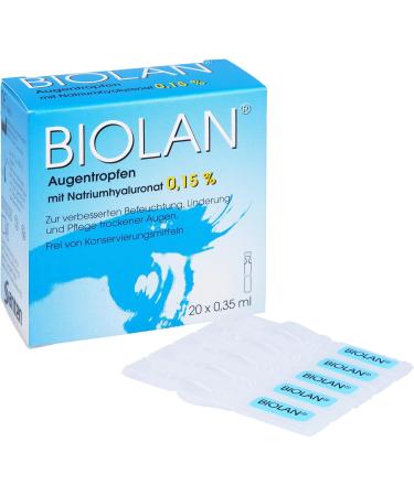 Biolan Eye Drops - 20x0.35 ml | Buy Internationally | Fast Shipping & Best Prices - Buy Online on GoSupps.com