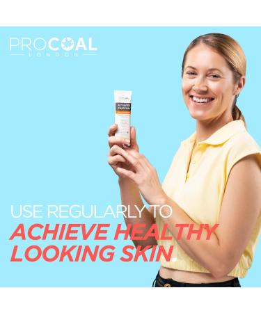 PROCOAL Premium Exfoliating Charcoal Face Scrub 70ml - Reveals Skin's Radiance, Exfoliating Scrub & Charcoal Face Wash in One for Men & Women - UK Made - Buy Online on GoSupps.com