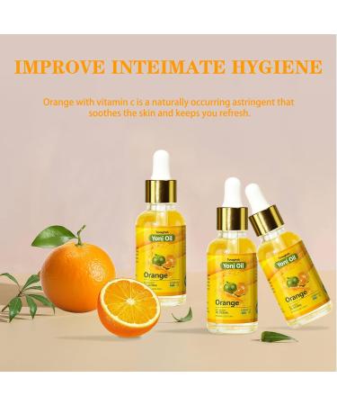 3Pack Yoni Oil for PH Balance | Feminine Hygiene Wash & Moisturizer | Soothes Vaginal Dryness | Intimate Deodorant & Body Oil | Orange Juice Scent - Buy Online on GoSupps.com
