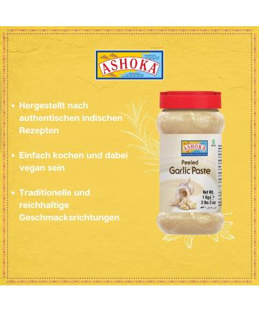 ASHOKA - Garlic paste Peeled garlic - 1 X 1 kg - Buy Online on GoSupps.com