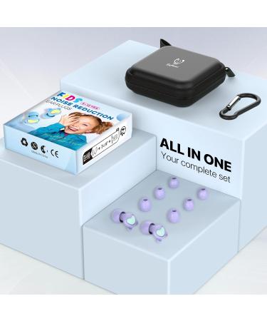 Kids Earplugs (5-12 yrs) - Reusable Noise-Canceling Ear Plugs for Travel Concerts & Sports - Includes 8 Ear Tips XS/S/M/L - Buy Online on GoSupps.com