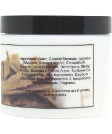 Buy Eclectic Lady Sandalwood Satin & Silk Body Cream - 4 oz Handcrafted USA Moisturizer with Shea Butter Aloe & Vitamin E - Phthalate-Free Lotion for Women - Buy Online on GoSupps.com