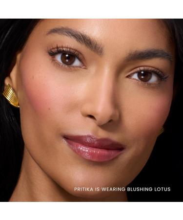 Prakti KhushiKiss Nourishing Lip Oil in Blushing Lotus Hydrates & Plumps Lips High-Shine Finish with Hyaluronic Acid & Peptides 0.17 oz - Buy Online on GoSupps.com