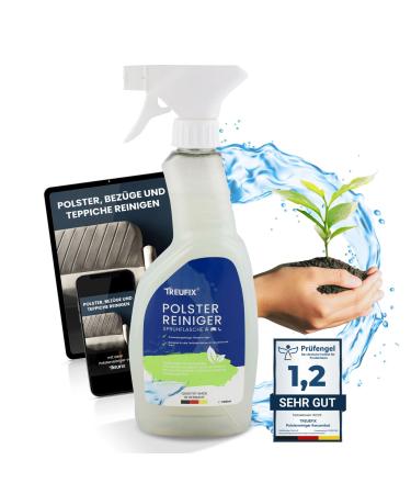 Treufix upholstered cleaner for car seats sofa & couch - ecologically effective sofa cleaner - upholstered car & car seat cleaner for maximum cleanliness 500ml -made in de single pack