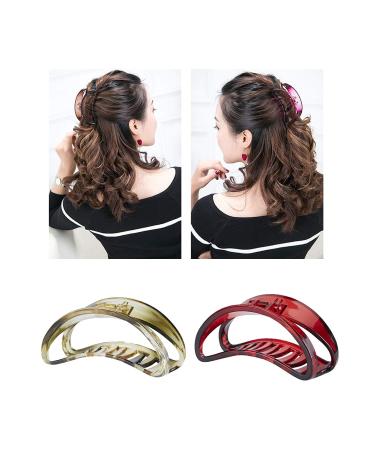 4 Pack Large Clear Butterfly Octopus Resin Hair Claw Clips - Women's Hair Accessories - Buy Online on GoSupps.com