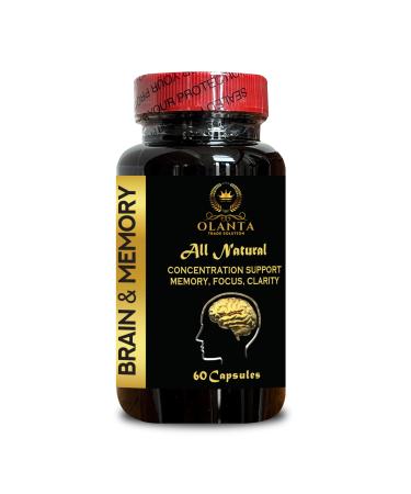 OLANTA TRADE SOLUTION Mind Matrix Brain Function Enhancer - Premium Memory & Focus Support with Ginkgo Biloba Bacopa Monnieri & Phosphatidylserine - Cognitive Clarity Formula - 1 Bottle